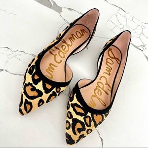 NWOT Sam Edelman Women's Rena Half D'orsay Genuine Calf Hair Flat